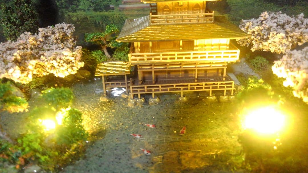 お寺✨お城✨新金閣寺✨プラモデル‼️SP仕上げジオラマ、製作オーダー受付ます❗