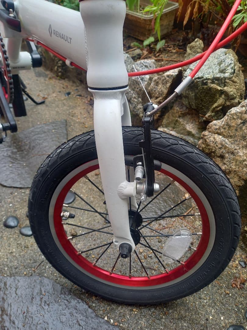 RENULT 折りたたみ自転車 ホワイト14インチ
