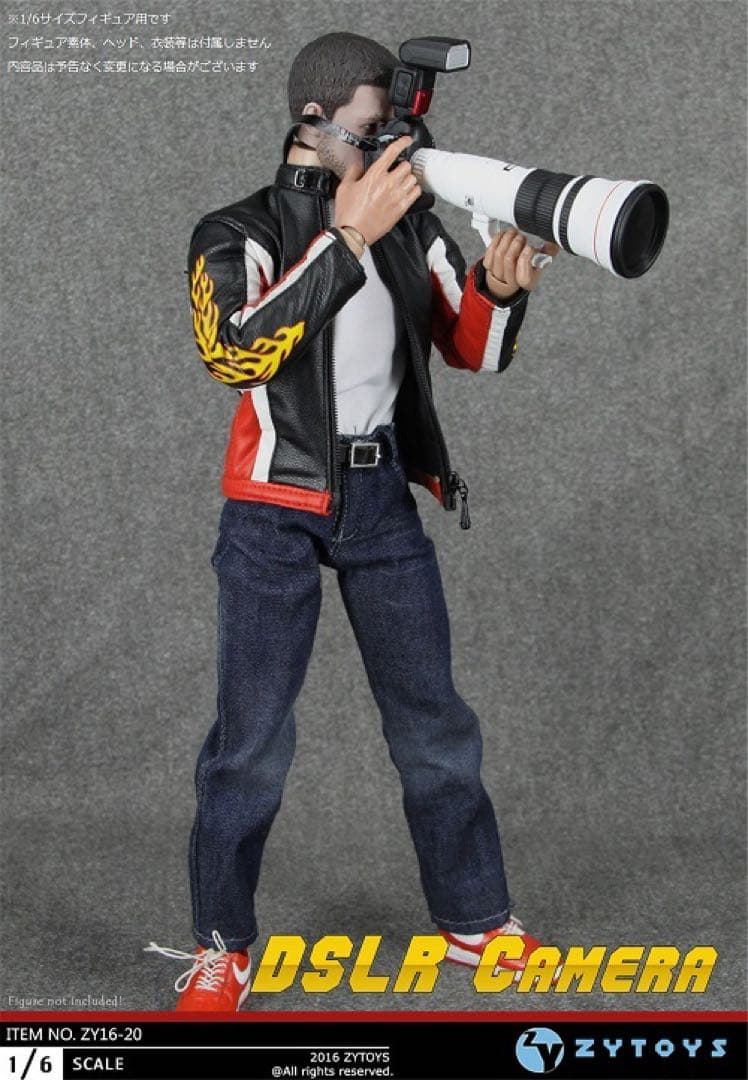 ZY-TOYS 1/6フィギュア用デジタル一眼レフカメラミニチュアZY16-20
