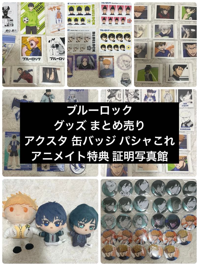 ブルーロック グッズ まとめ売り 缶バッジ パシャこれ アクスタ ぬいぐるみ