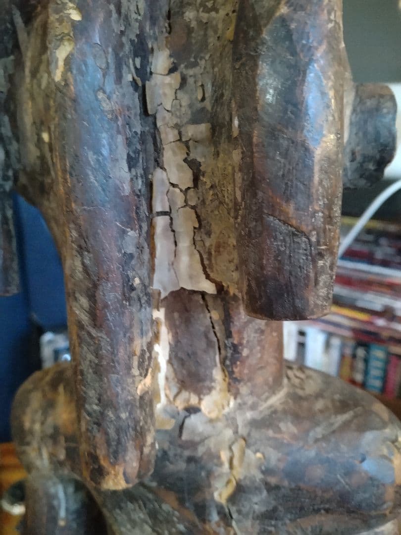 アフリカ　ファン族　フォン族　木彫り　人形　置物　ヴィンテージ　呪物