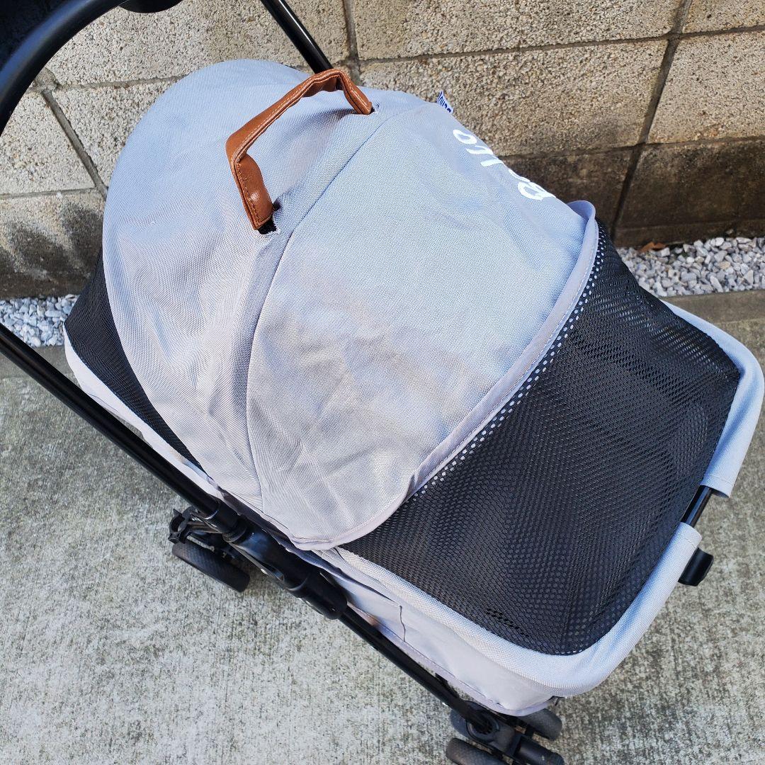 大阪熊ペットカート 分離型 グレー 中小型「BELLO」 極美品