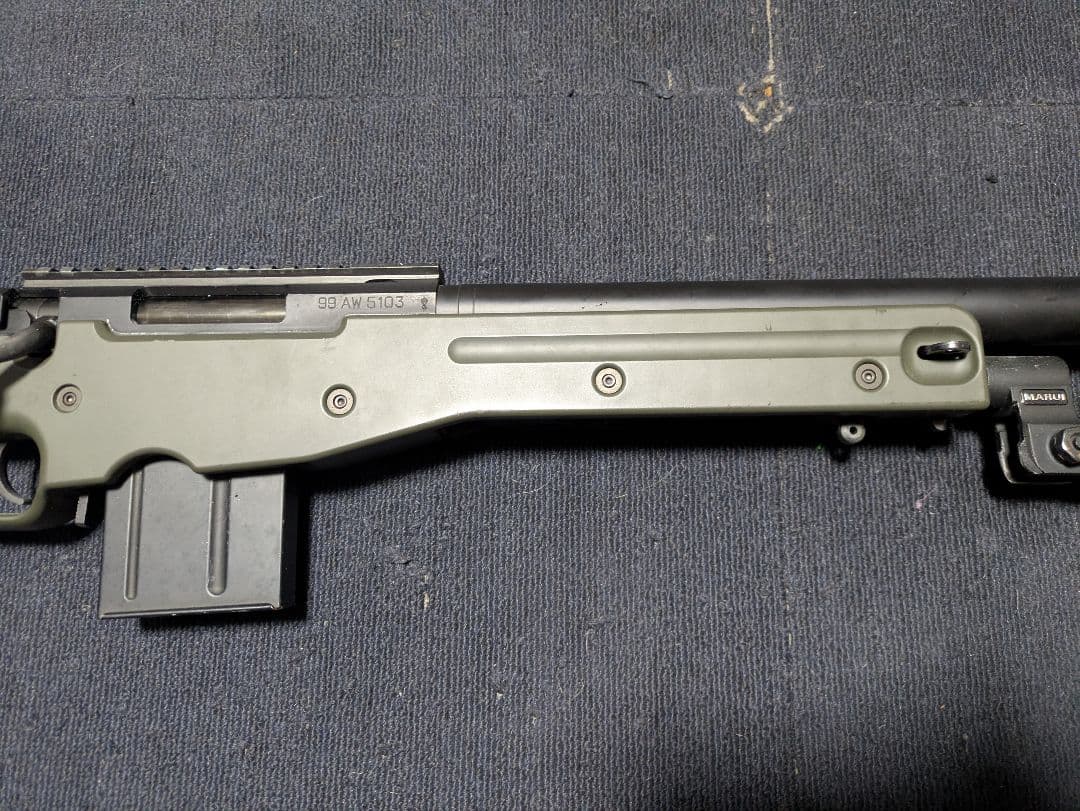 東京マルイ　L96 AWS　O.D.　サプレッサー　バイポッド付き