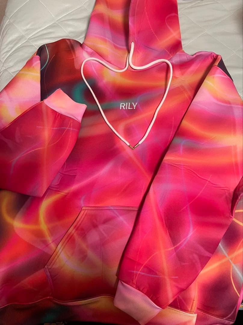 【️美品】RILY パーカー ネオン XLサイズ 今市隆二