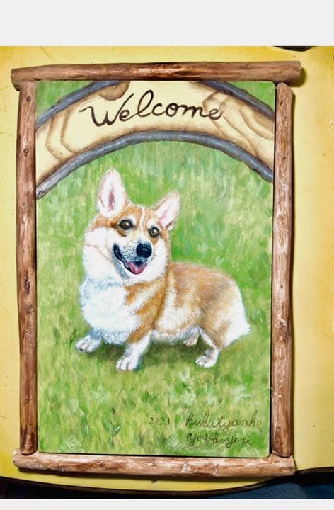 ペットの犬　ネコの絵オーダーメイド