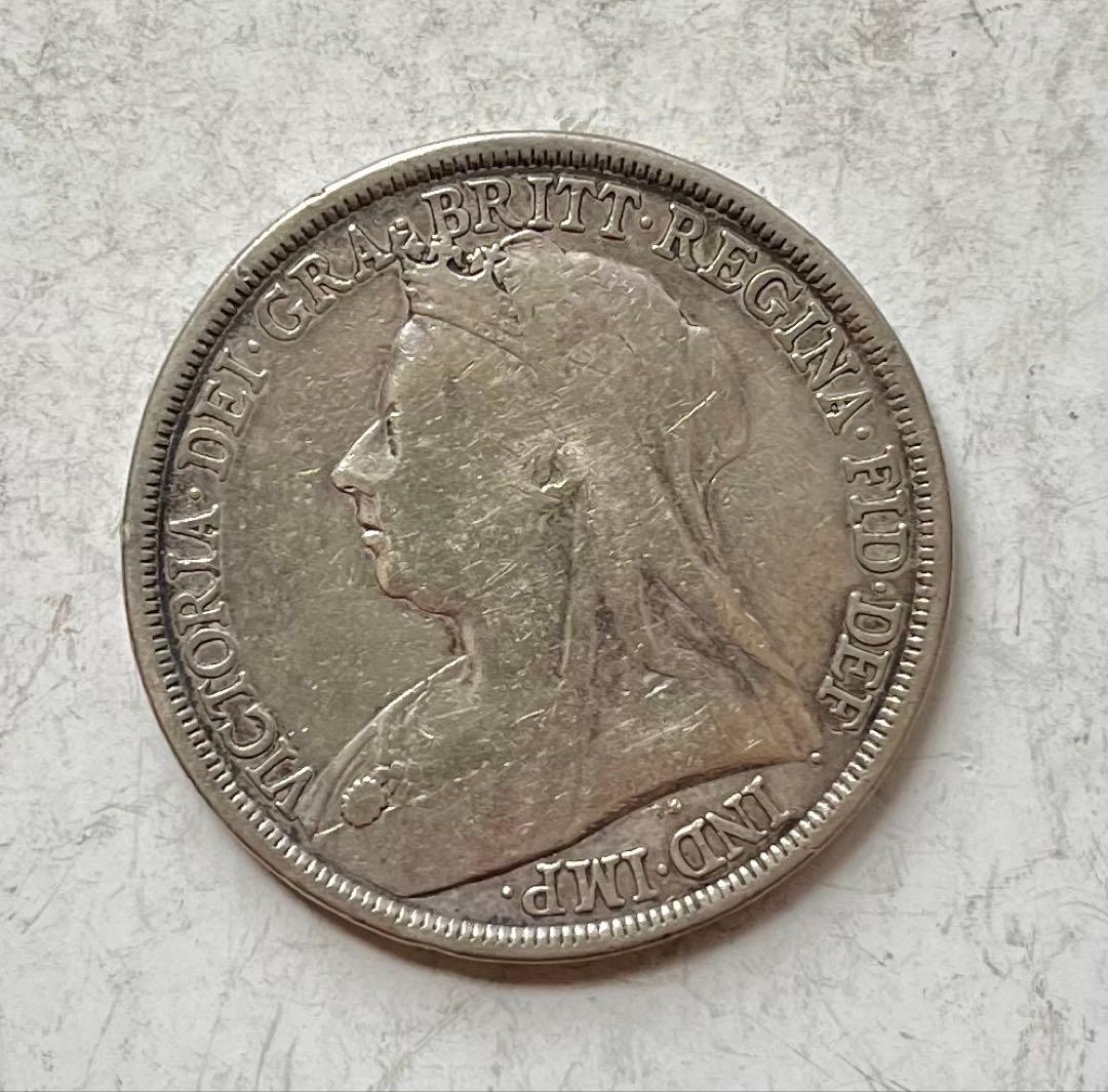 C258　1893年 1クラウン銀貨 ヴィクトリア イギリス