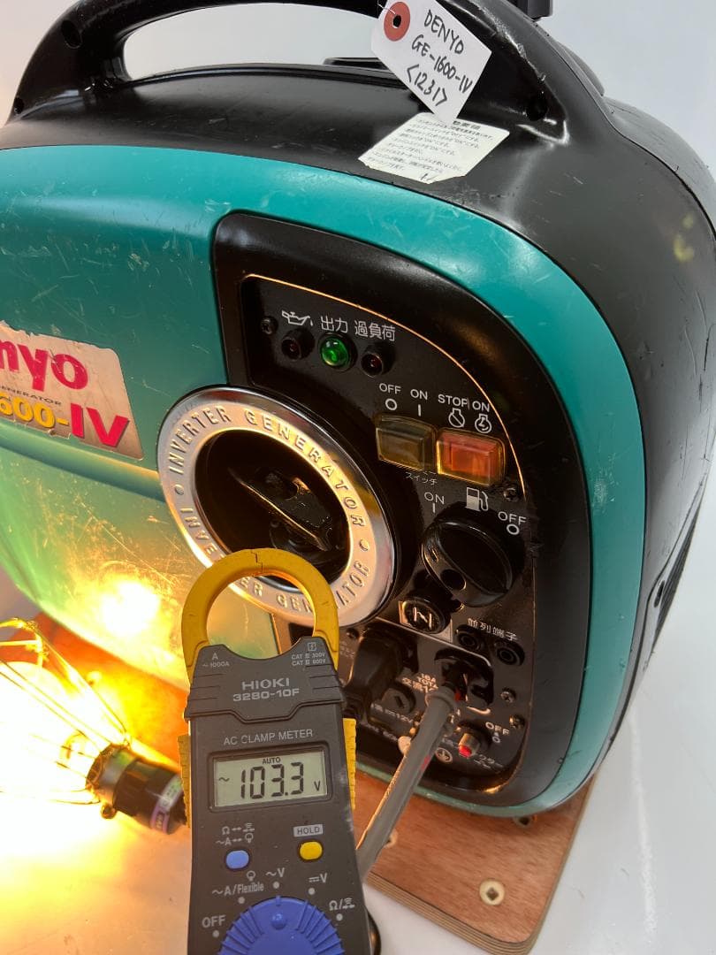 デンヨー インバーター発電機 GE1600SSIV 【動作良好・保証付】1231