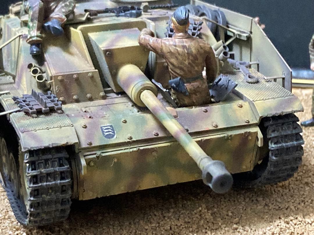 タミヤ　1/35 ドイツ軍　三号突撃砲G型　ヴィネット　完成品ジャンク