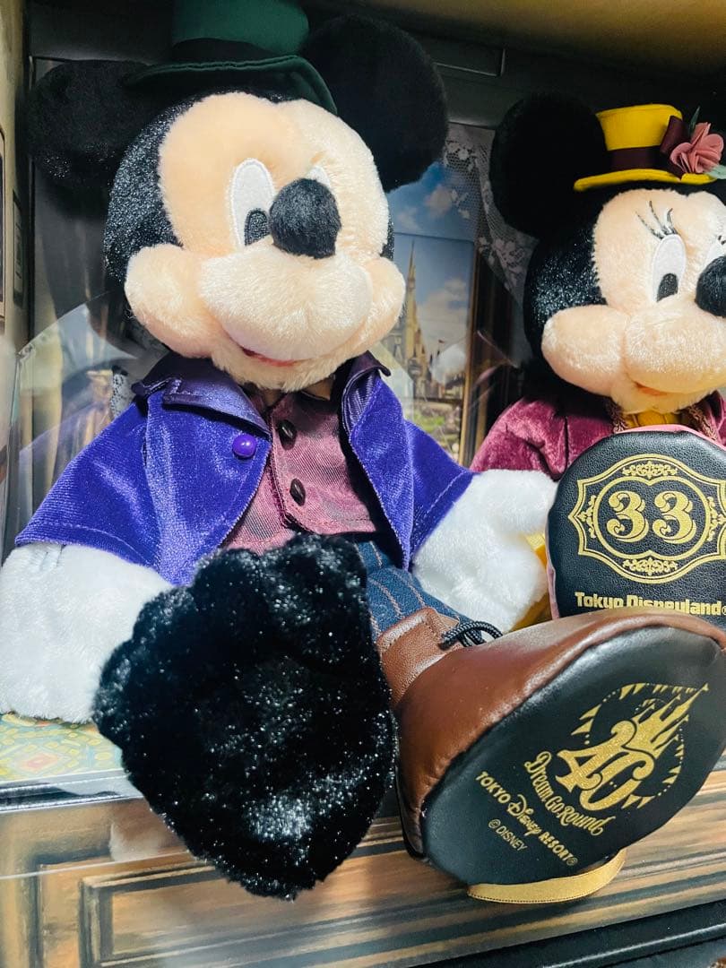 限定品 ディズニー クラブ 33 40周年限定 ミッキー＆ミニー ぬいぐるみ