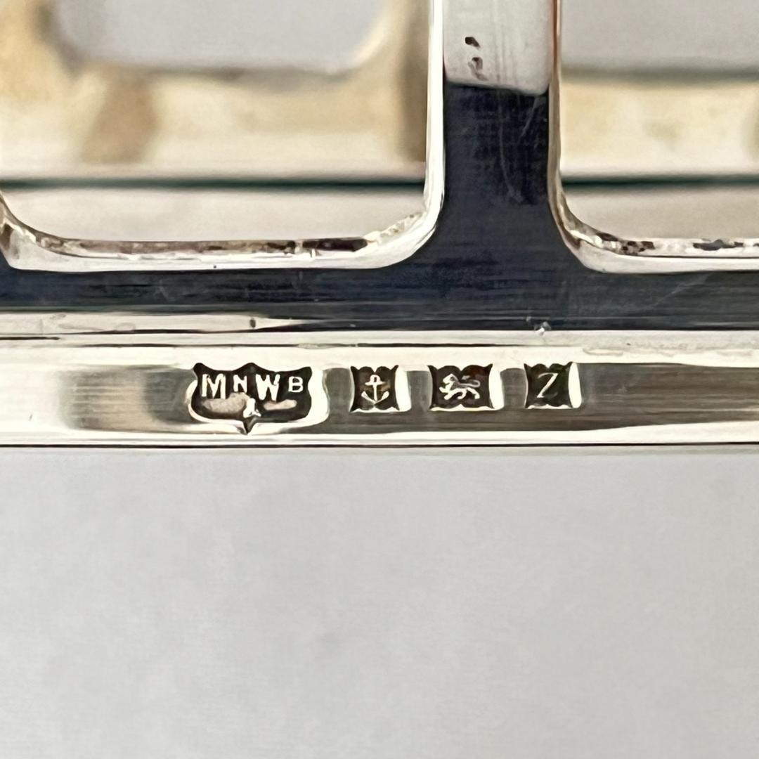 【MAPPIN & WEBB】 アール・デコのトーストラック【純銀】マッピン