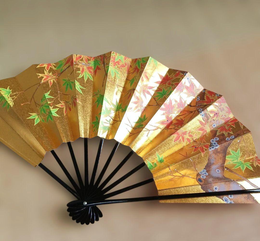 宮脇賣扇庵　花模様　桜　紅葉　飾り扇　京扇子　義也古扇　茶道具　扇子