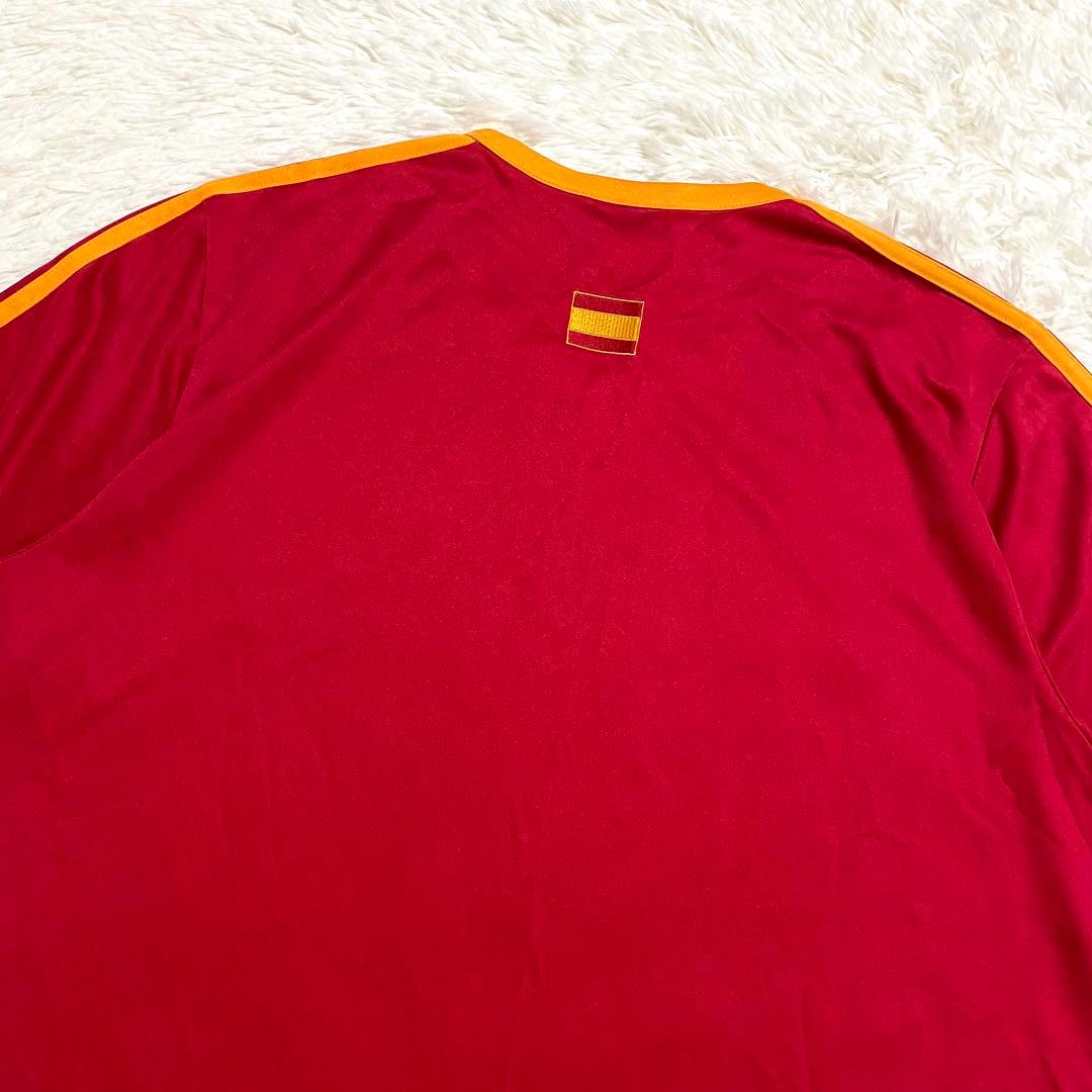 アディダス　スペイン代表　ゲームシャツ　刺繍ロゴ　スリーストライプ　ユーロ　XL