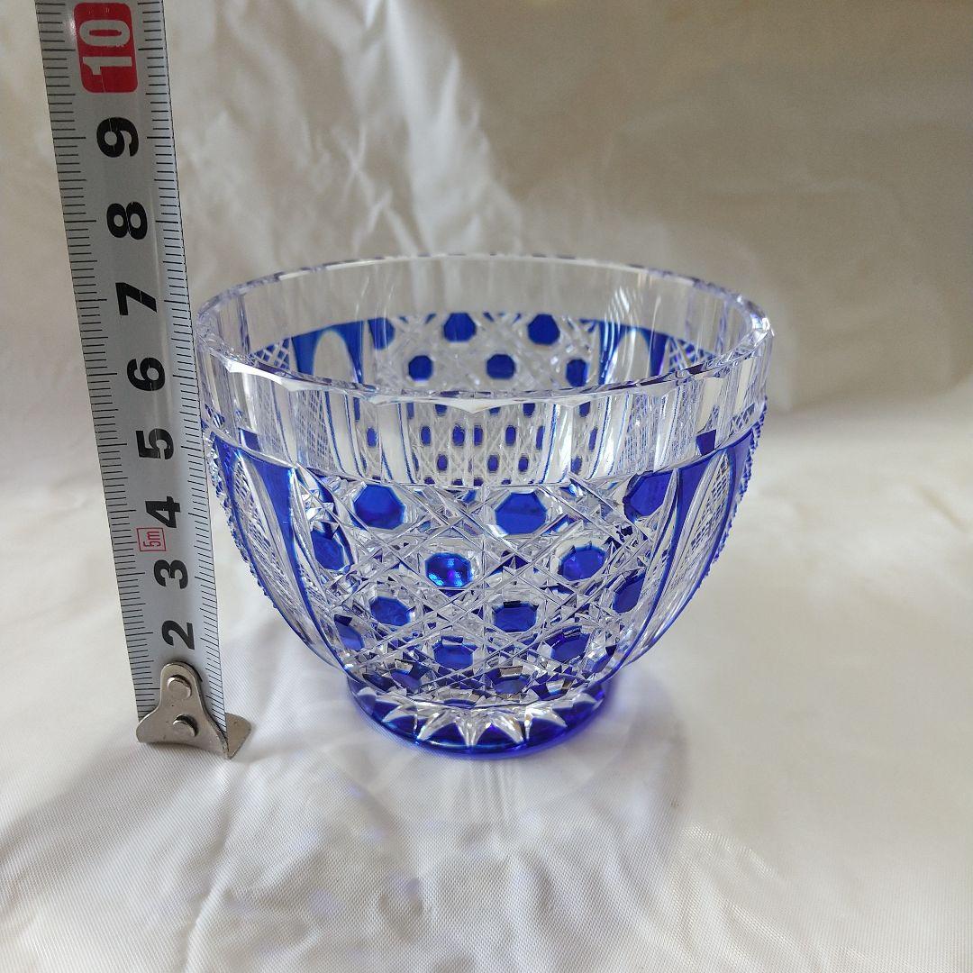 青被せ ぐい呑み 八角籠目と魚子紋