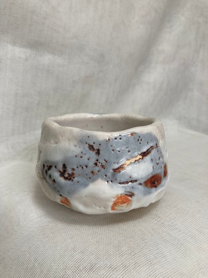 木戸貞昭／箱付絵志野茶碗／A68