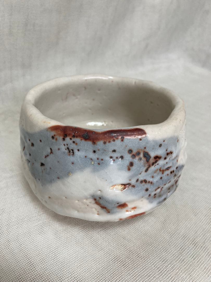 木戸貞昭／箱付絵志野茶碗／A68