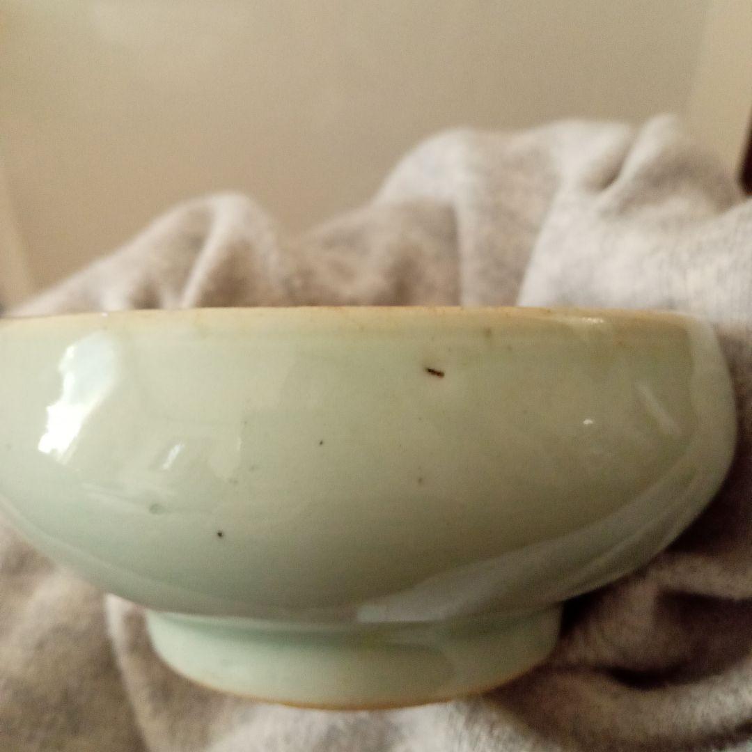 宋時代　青白磁　円硯