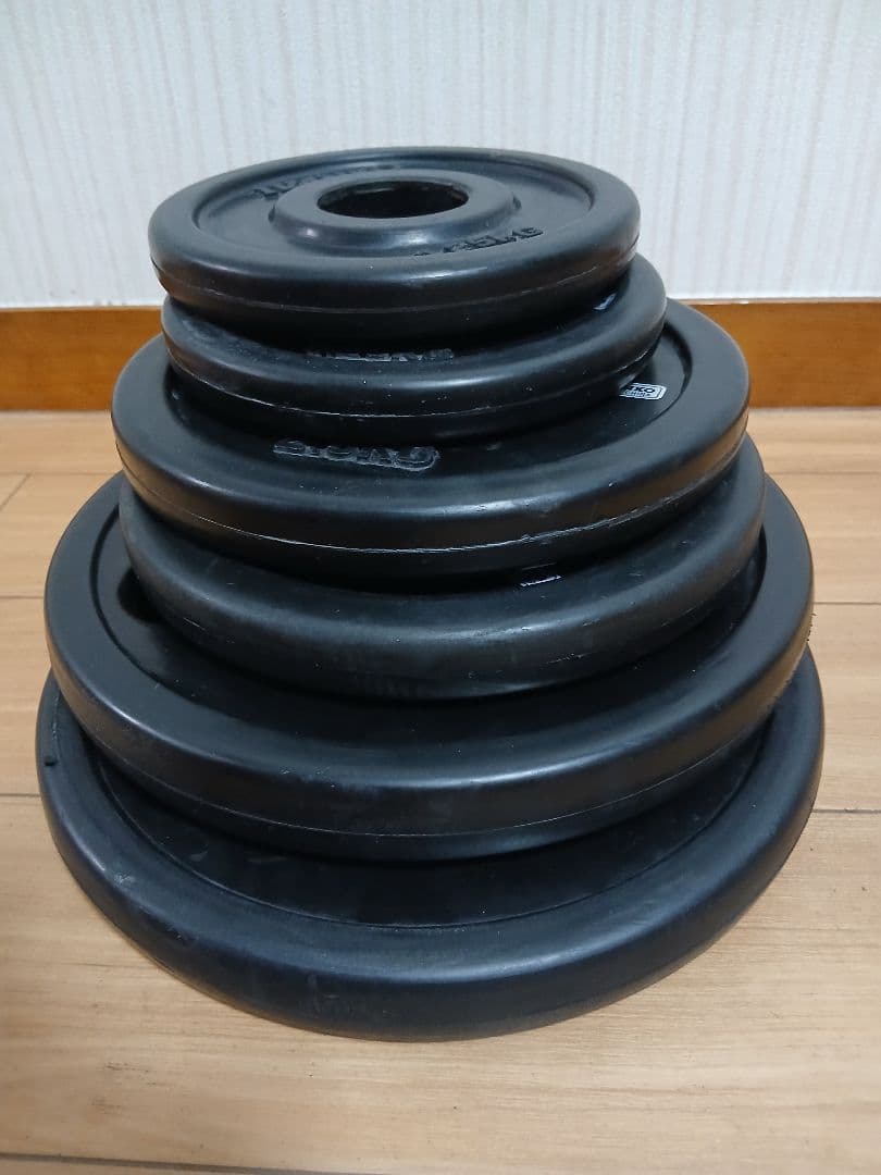 IVANKO イヴァンコ ラバー プレート。計17.5kg 穴径50mm