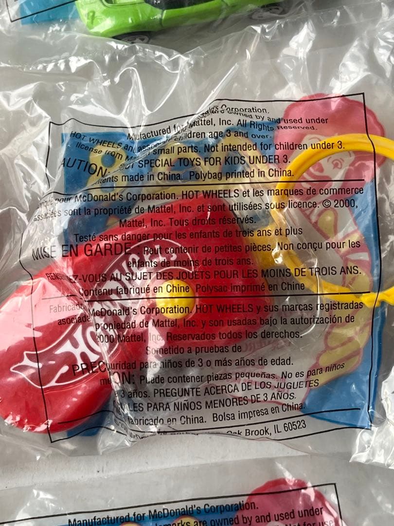 マクドナルド　米国　ハッピーセット　2000年 ホットウィール　全16個セット