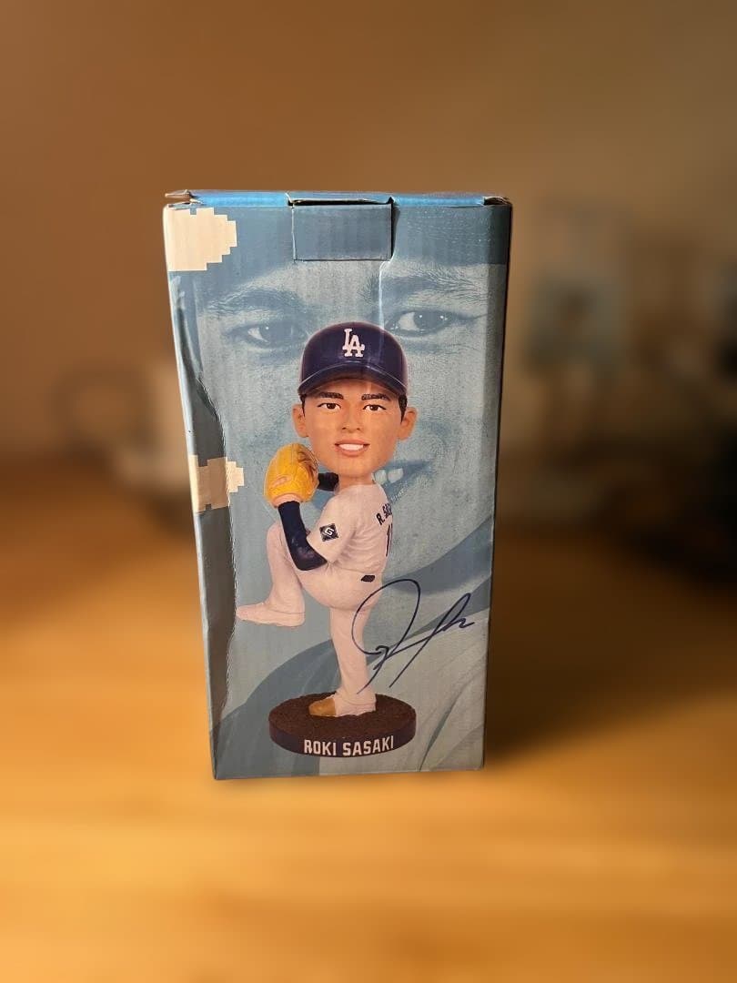 Dodgers 佐々木朗希 8/4日 バブルヘッドフィギュア
