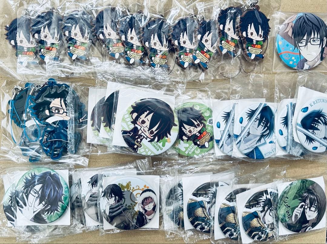 K 伏見猿比古 缶バッジ ラバスト フィギュア ドリーム☆クッションカバー