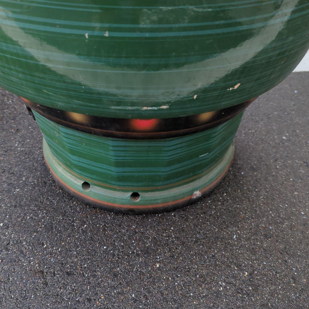 キンカ　レトロ火鉢　練炭火鉢余り出回らないこれからのシーズンに　希少　黒鉄の蓋付