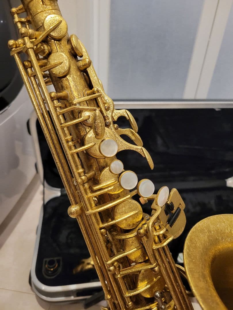 アンティグアAntigua パワーベルアルトサックス マウスピースとスタンド付き