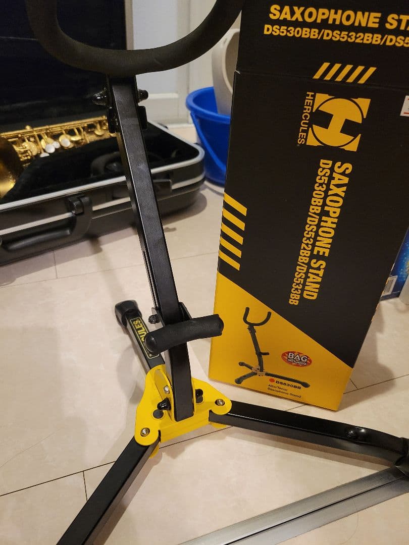 アンティグアAntigua パワーベルアルトサックス マウスピースとスタンド付き