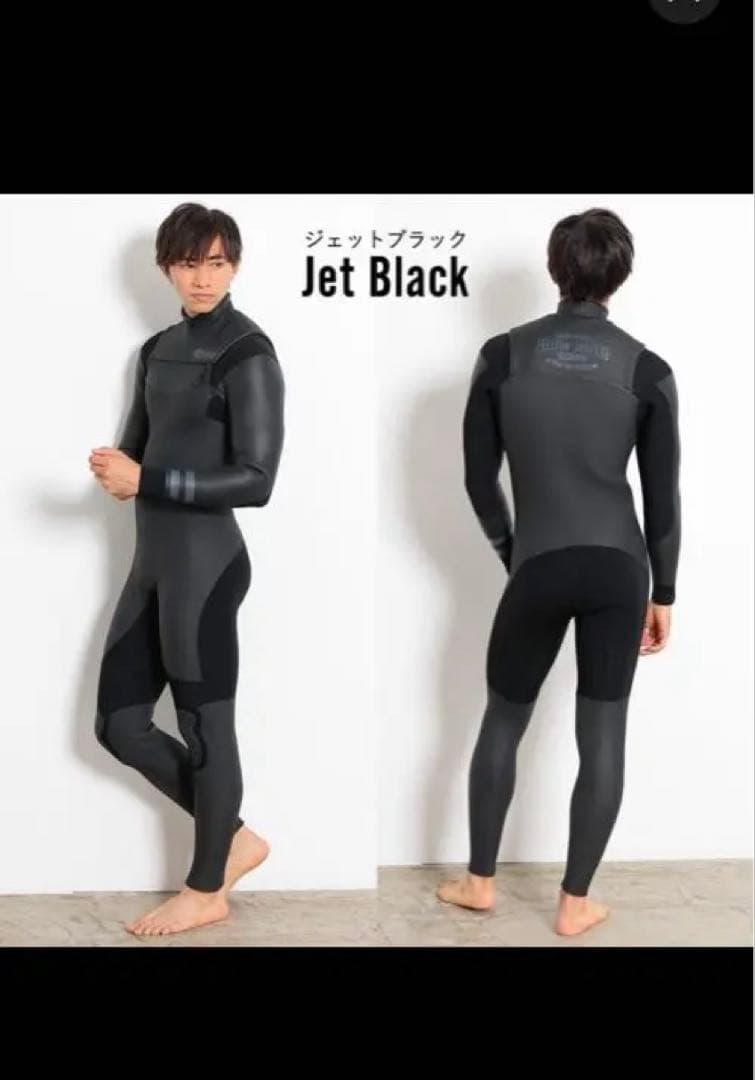 FELLOW SURF Jet Black L セミドライウェットスーツ