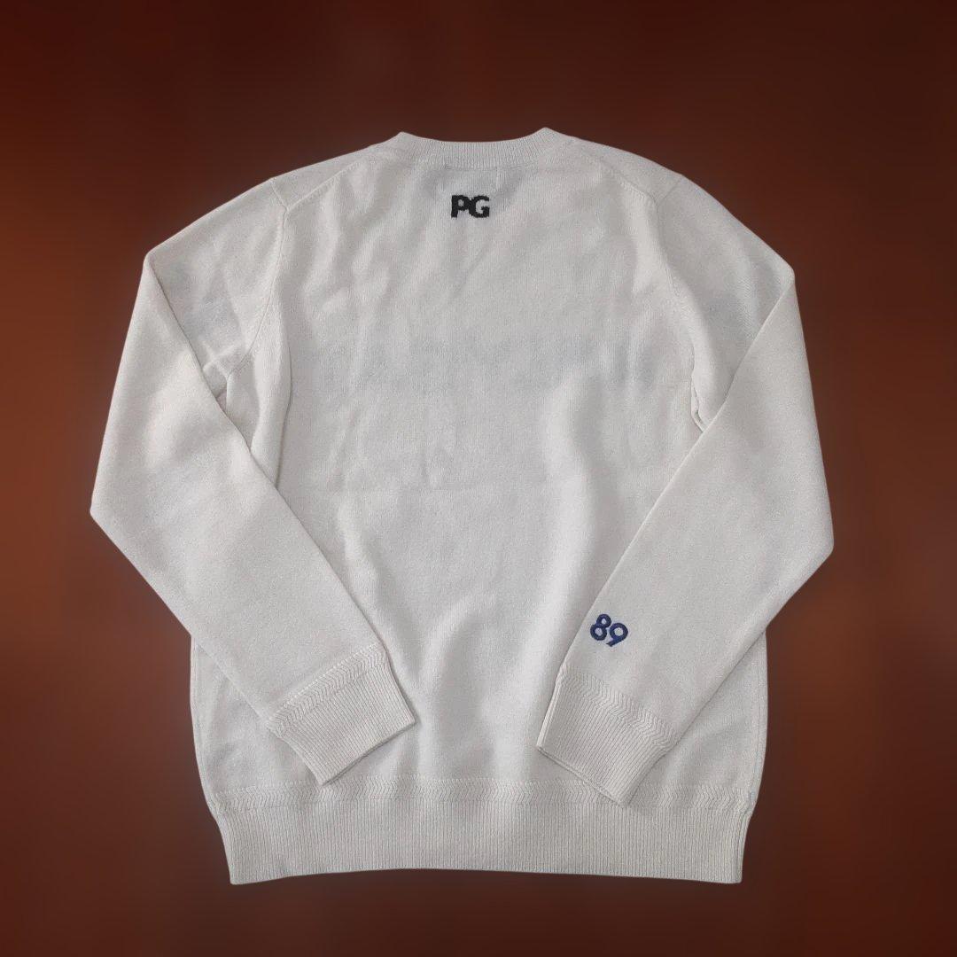 美品　PEARLY GATES ロゴ入り　レディース　カシミヤセーター０