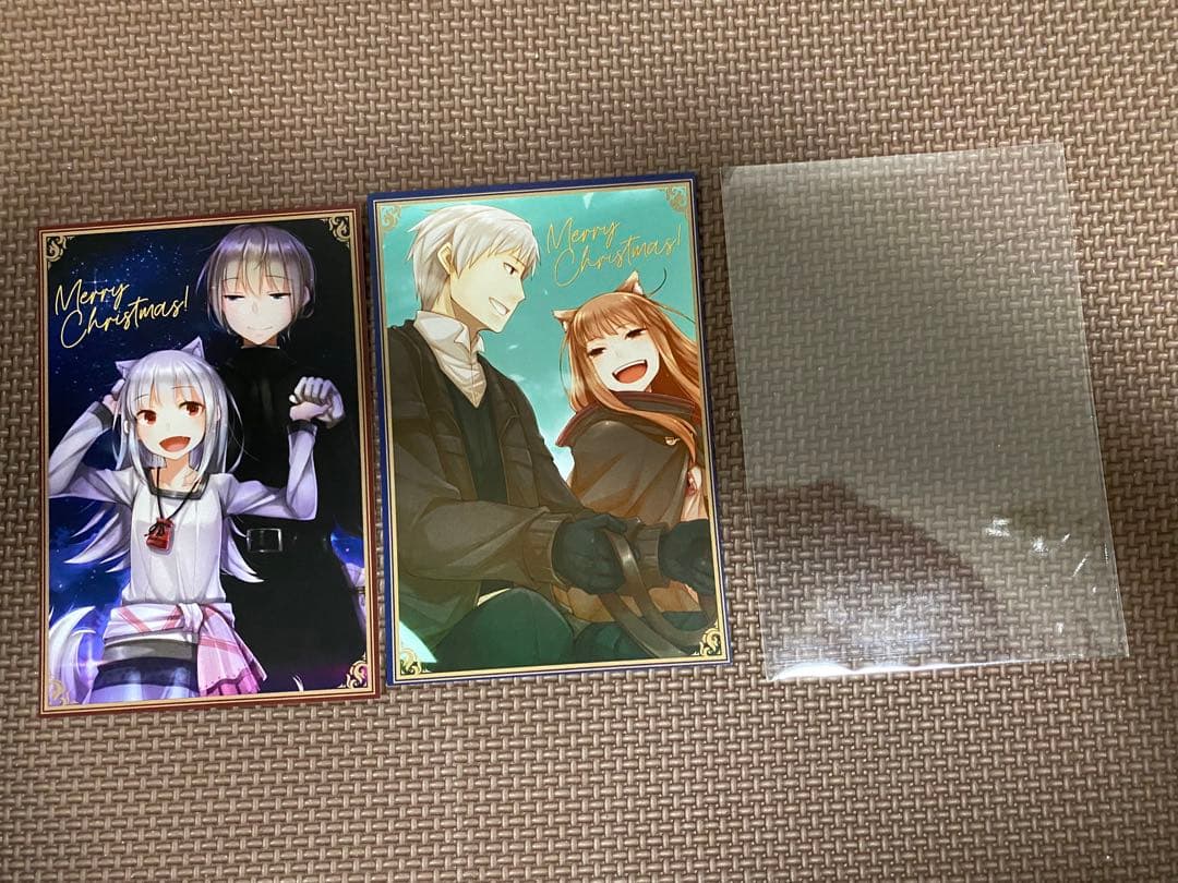 狼と香辛料 狼と香辛料展 クリスマス限定 ポストカード イラストカード 2枚