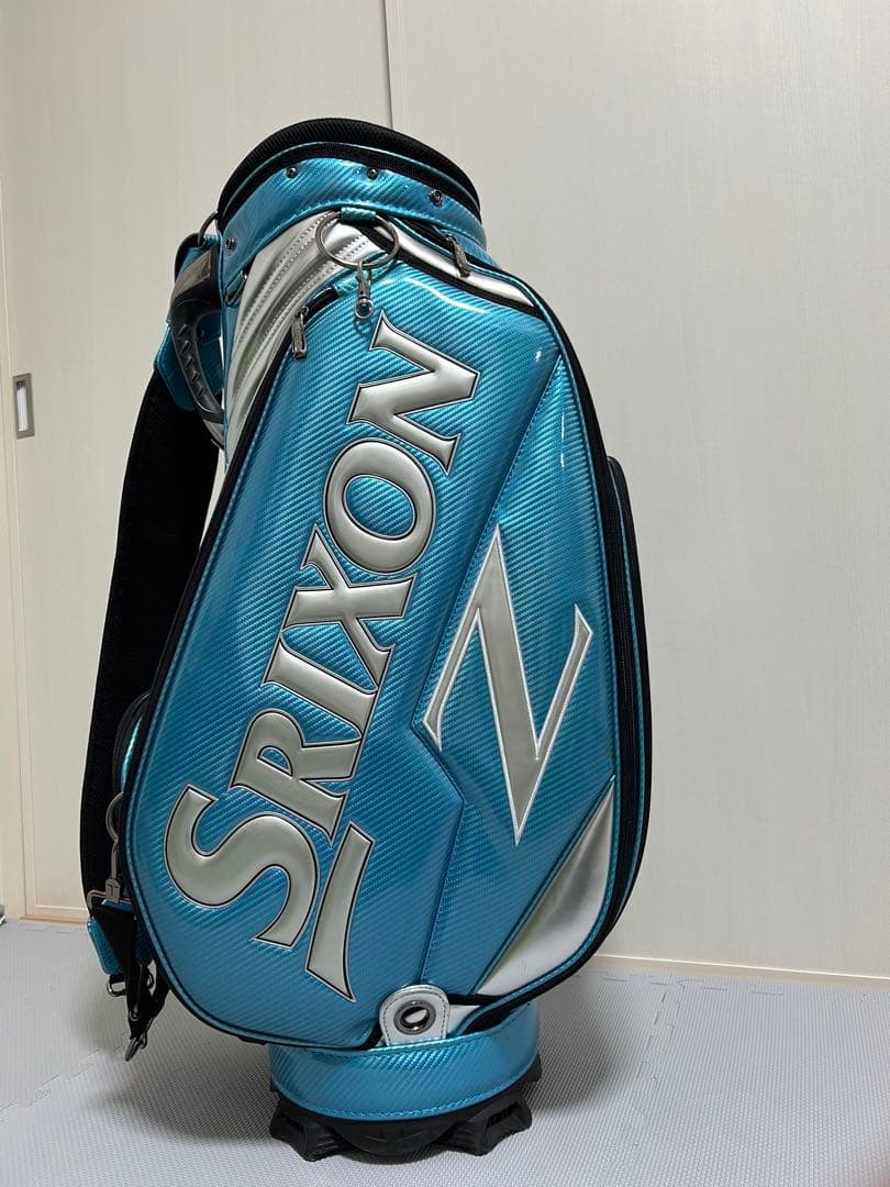 希少 ダンロップ スリクソン キャディバッグ エナメル　水色