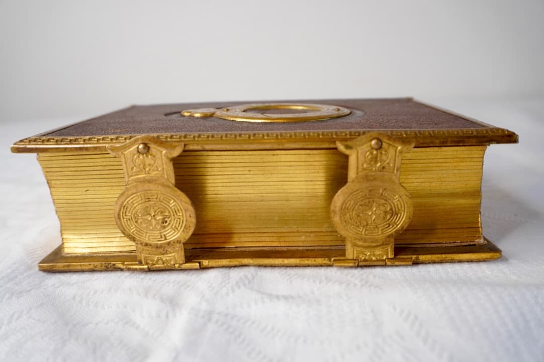 フランス アンティーク 革製アルバム 真鍮装飾 19世紀