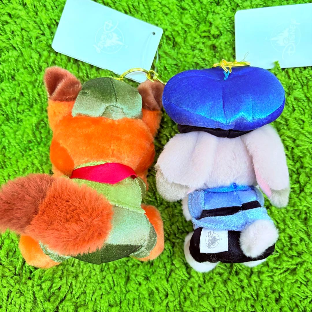 ズートピア　ニック　ジュディ　ぬいぐるみキーチェーン　Kirame