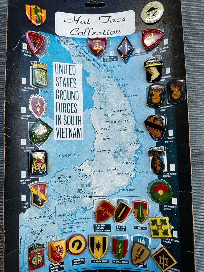 米軍　ベトナム派遣部隊　ピンバッジ