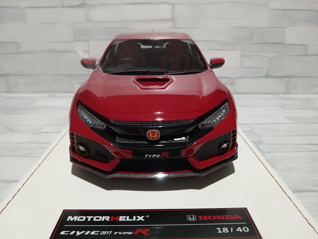 1/18 シビック　タイプR　FK8 ミニカー　40台限定　ディーラー品　レッド