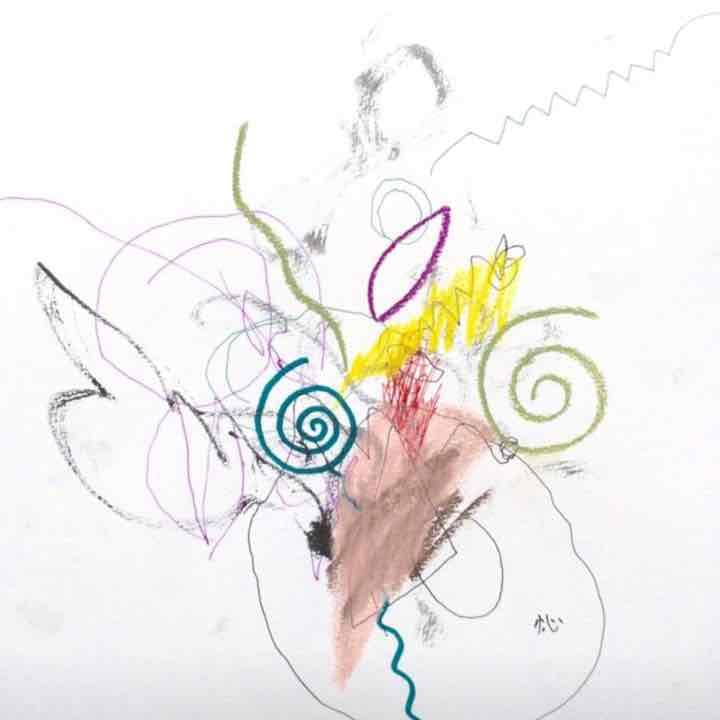 絵画 抽象画   手書き 肉筆  川上隆尋