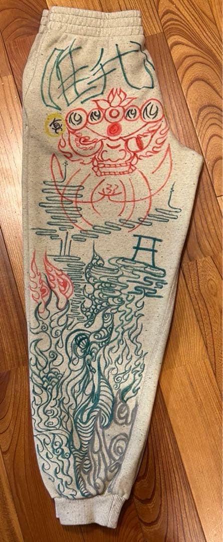 ART 宗教画　スウェットパンツ　両面