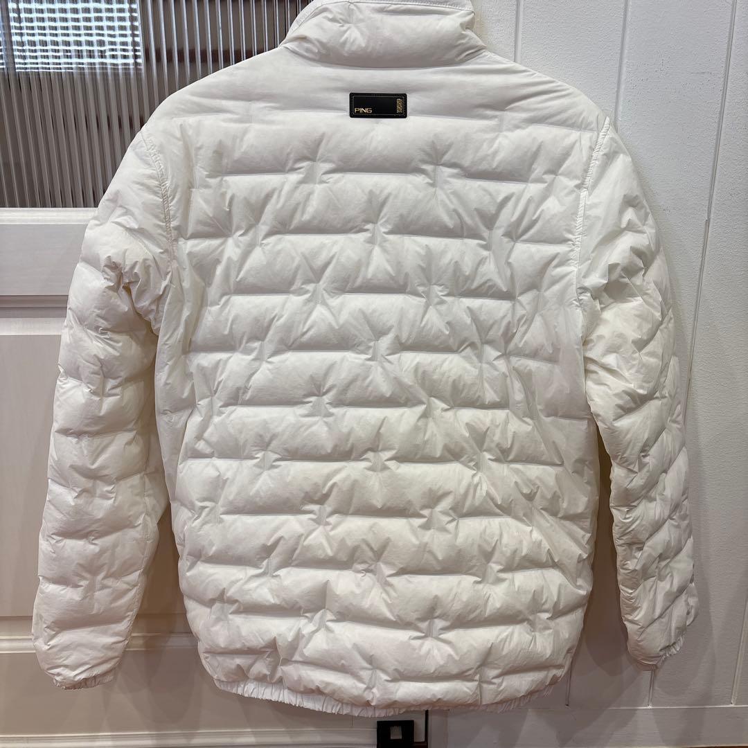 PING ピン　ゴルフウェア　フルジップ　ダウンブルゾン Mサイズ　ホワイト