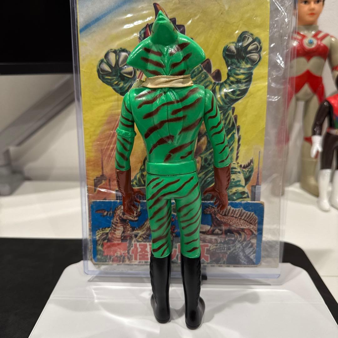 【美品】仮面ライダーアマゾン 無版権 ソフビ ひょろ 袋付き