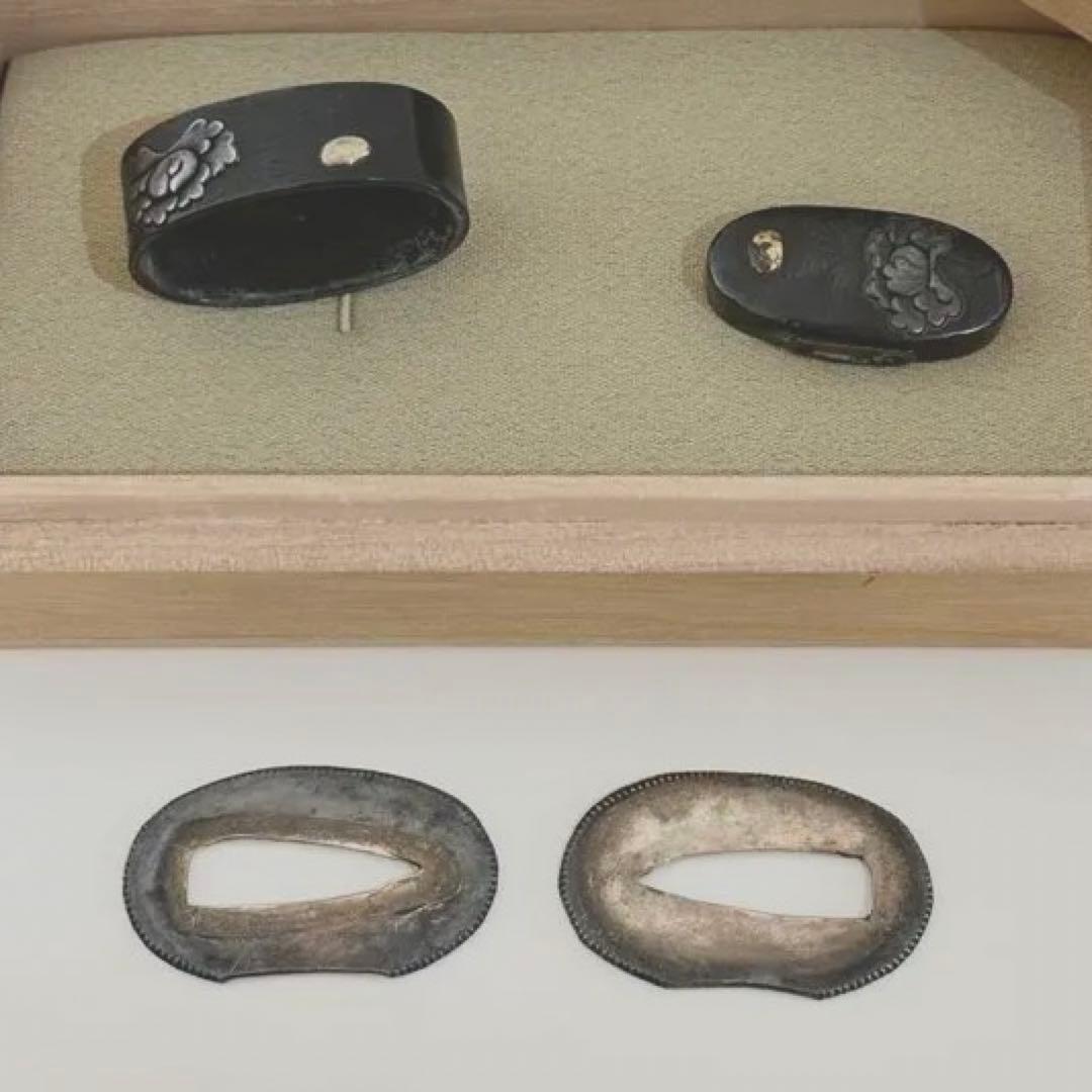 日本刀装具 ⭐︎ 縁頭　牡丹　小脇差し
