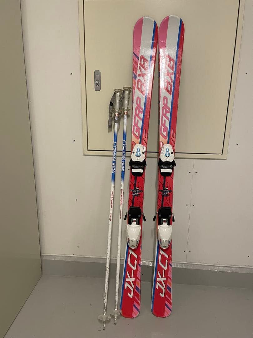 スキーセット　130cm　スキー板　ストック　ブーツ