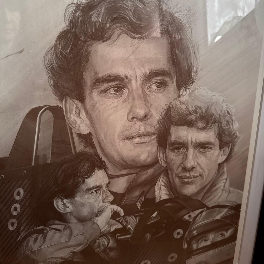 アイルトン・セナ 3000枚限定　リトグラフ 肖像画