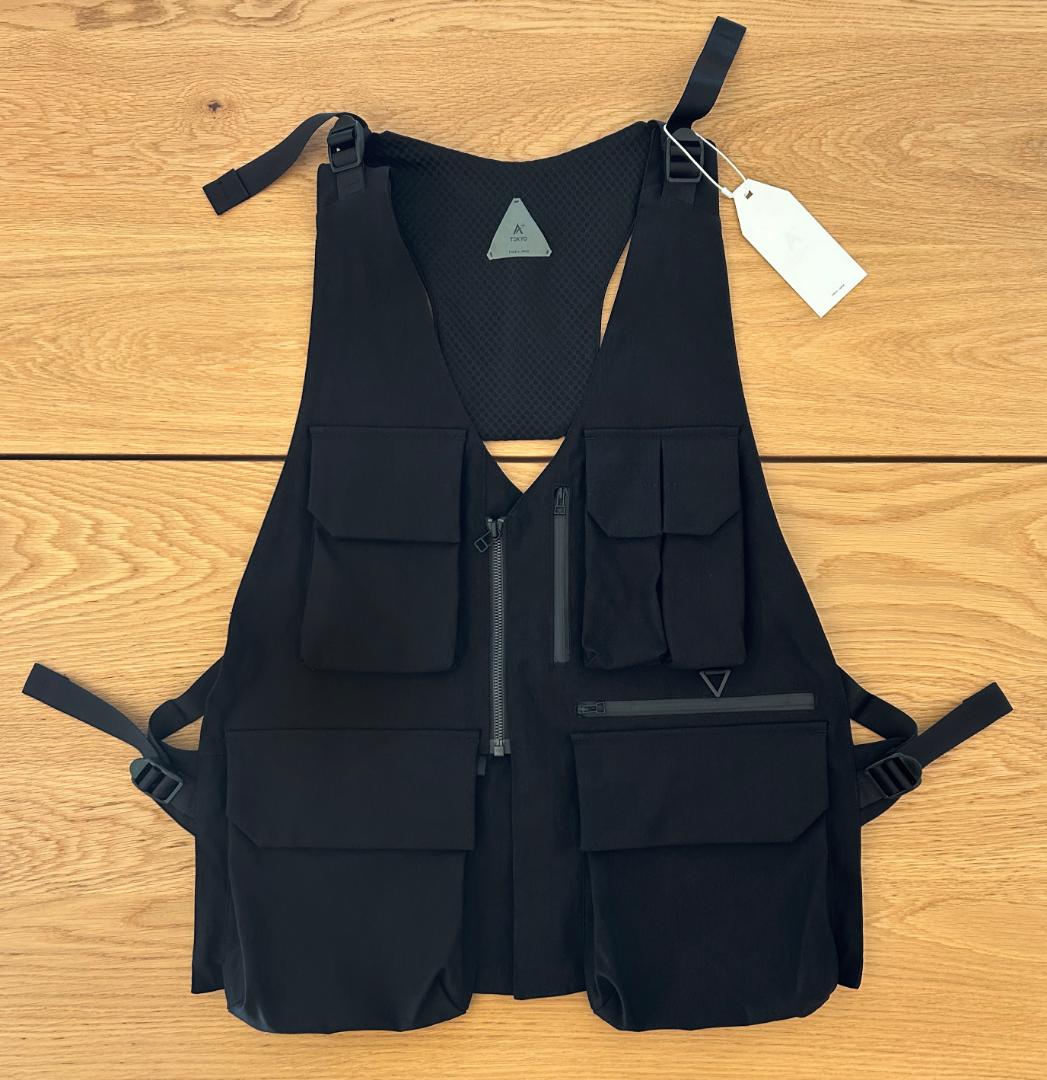 【未使用】日本製 A+TOKYO ナイロン シューティング ベスト L ブラック