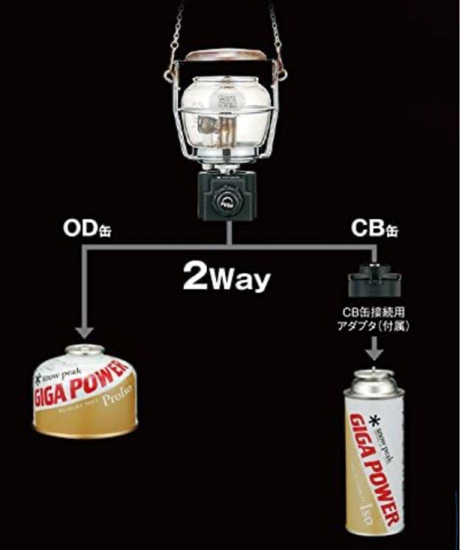 未使用　廃盤　スノーピーク　ギガパワー2WAYランタン GL-150A