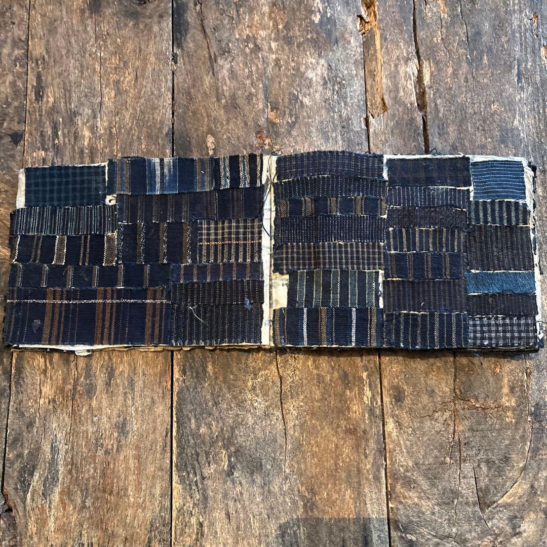 SALE⏬希少◆縞帳　古布　縞　襤褸