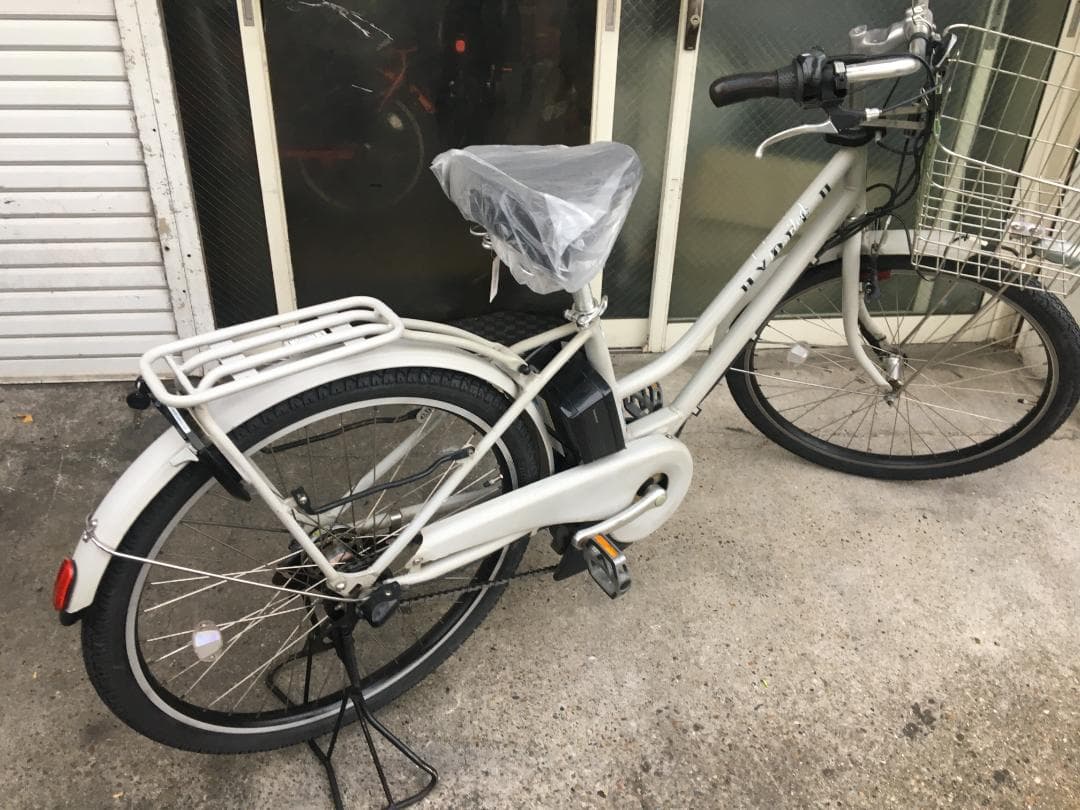 地域限定送料無料　ハイディツー　HYDEE　15,4AH　白系　電動自転車
