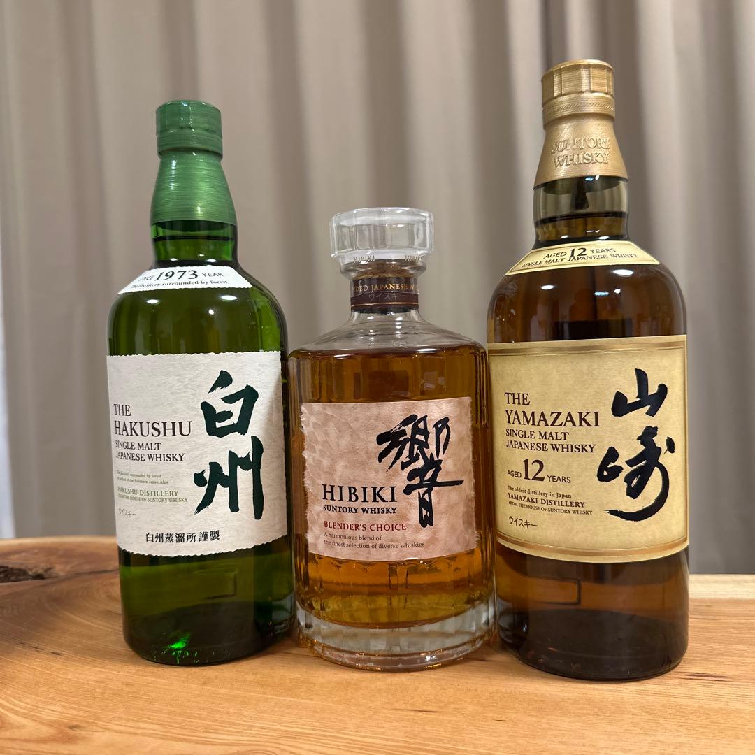 山崎12年、白州、響ブレンダーチョイス3本セット