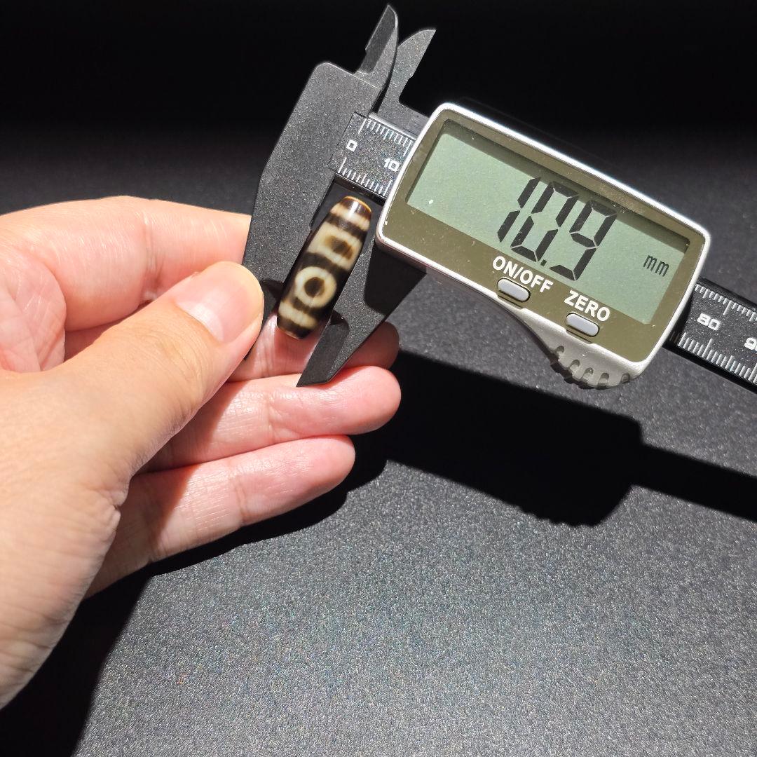 4 老礦天珠　特殊双天地靠山天珠　天珠　天然石　風水　ブレスレット　ネックレス