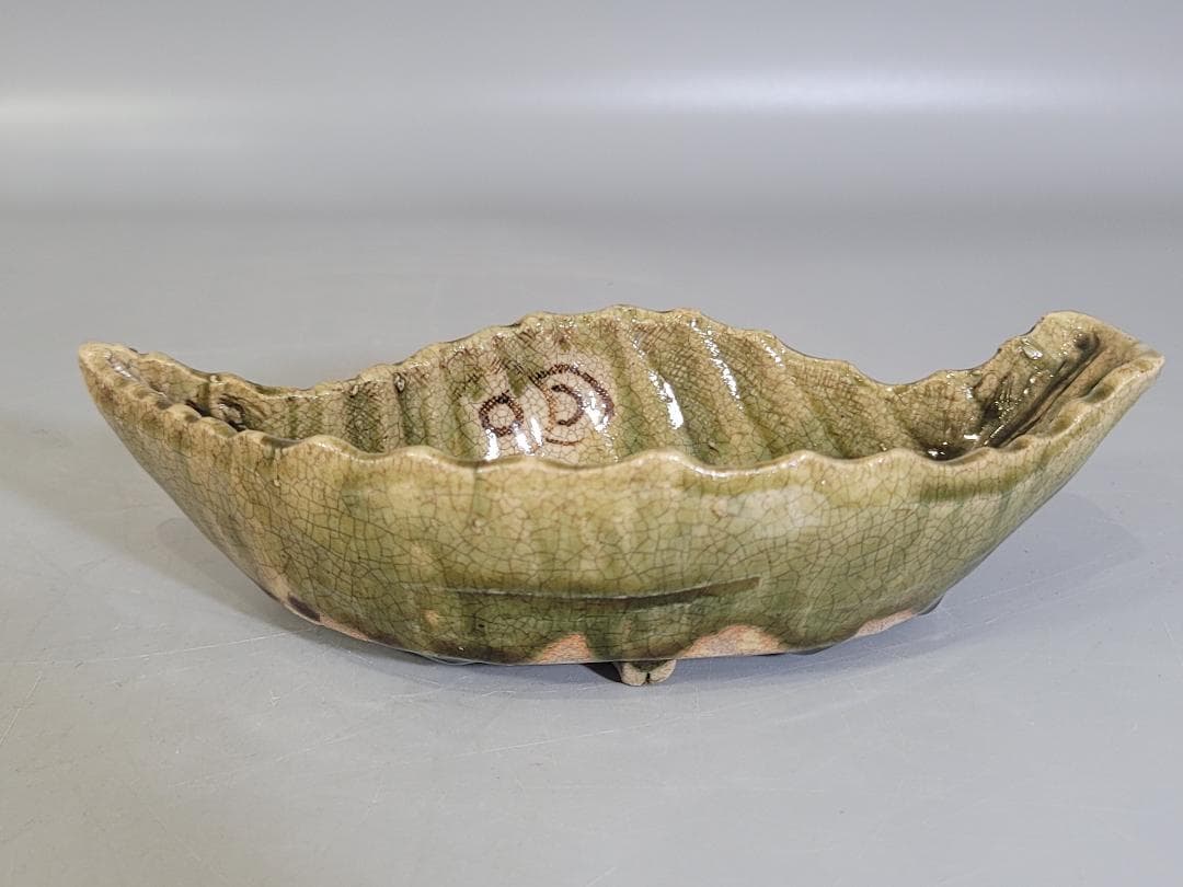 織部 木の葉 向付 五客 時代物 骨董品