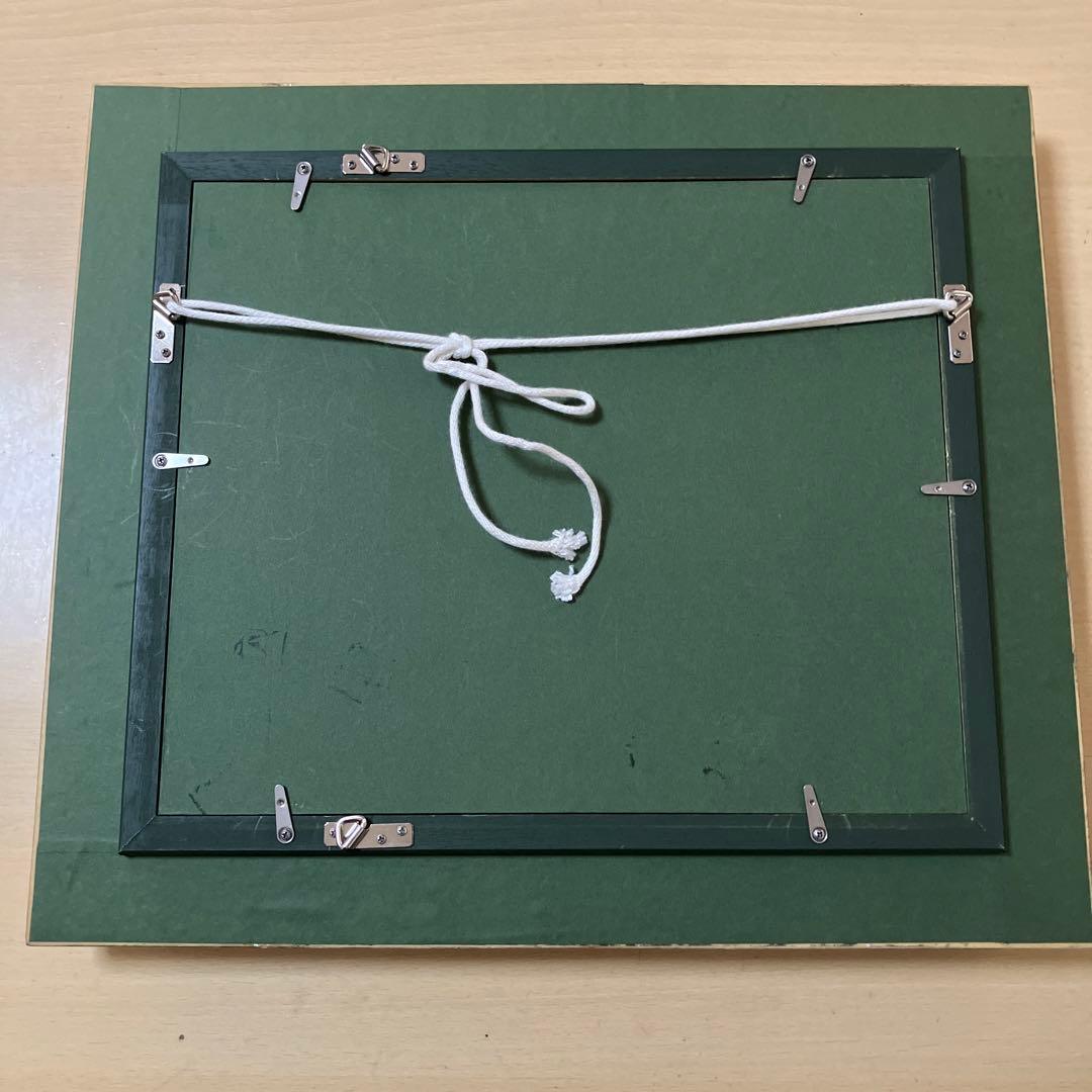 額縁付き絵画 平間文子 ばら 薔薇の絵